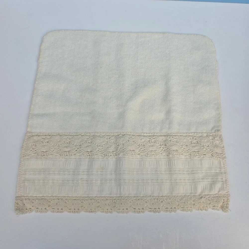 Vintage Avanti Washcloths Crochet Lace Granny 90s Cottagecore SET, LOT OF‎ 2